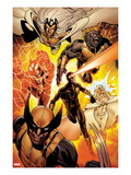 Astonishing X-Men 35: Storm  Cyclops  Armor  Beast  Wolverine  Frost