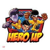 Marvel Super Hero Squad Badge: Hero Up - Wonder Man  Dr Strange  and Luke Cage Posing