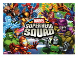 Marvel Super Hero Squad: Thor  Wolverine  Hulk  Iron Man  Loki  Magneto  Mystique  and Dr Doom