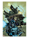 Ultimate Avengers 2 6 Cover: Punisher  Hawkeye  Black Widow  Tyrone Cash and War Machine