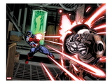 Avengers: X-Sanction 1: Captain America Shooting at Cable
