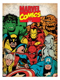 Marvel Comics Retro: Hulk  Thor  Spider-Man  Wolverine  Captain America  Iron Man  and Thing