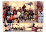 Avengers vs X-Men 3: Captain America  Iron Man  Ant-Man  Wolverine  Black Panther  and Thing
