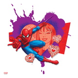 Spider Sense Spider-Man: Valentine  Hearts  Spider-Man and Mary Jane Watson Posing