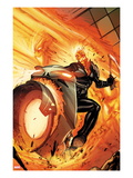 Venom 131 Cover: Ghost Rider Riding a Flaming Motorcycle
