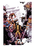 Wolverine & The X-Men 8 Cover: Wolverine  Captain America  Thing  Storm  Psylocke and Others