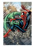Marvel Adventures Spider-Man 10 Cover: Spider-Man and Scorpion Fighting