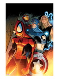 Ultimate Spider-Man 151 Cover: Spider-Man  Captain America  Thor  and Iron Man Standing