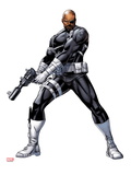 Nick Fury with a Gun
