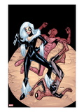 The Amazing Spider-Man 677 Cover: Black Cat has Defeated Daredevil and Spider-Man