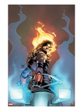 Ghost Rider 3 Cover:  Ghost Rider Looking over his Shoulder