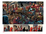 Ultimate Spider-Man 153: Panels with Spider-Man and Iron Man