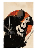 Black Panther: The Most Dangerous Man Alive 526: Black Panther Holding Lady Bullseye