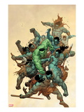 Incredible Hulk 6 Cover: Hulk Fighting