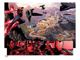 Avengers: The Childrens Crusade 4: Panels with Wonder Man Flying