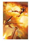 Invincible Iron Man 31 Cover: Iron Man Flying