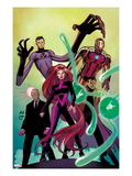 Avengers 8 Cover: Medusa  Professor X  Dr Strange  Mr Fantastic  and Iron Man