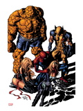 New Avengers 13 Cover: Mockingbird  Wolverine  Ms Marvel  Spider-Man  and Thing