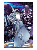 Silver Surfer 1 Cover: Silver Surfing Riding his Silver Surf Board in Space