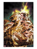 Fantastic Four 584 Cover: Thing Transforming