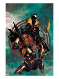 Klaws of The Panther 4 Cover: Black Widow and Black Panther Posing