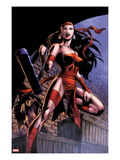 Herc 8: Elektra Posing in an Alleyway