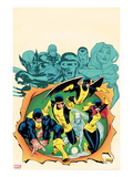 X-Men Giant-Size 1 Cover: Cyclops  Beast  Marvel Girl  Iceman  and Angel