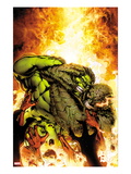 Incredible Hulks 618 Cover: Hulk and Abomination Fighting
