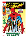 Amazing Spider-Man 87 Cover: Spider-Man  Mary Jane  Gwen  Harry Osborn  and Peter Parker Posing