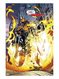 Amazing Spider-Man/Ghost Rider: Motoerstorm 1: Spider-Man Riding a Flaming Motorcycle