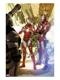 Invincible Iron Man 29 Cover: Iron Man and Rescue