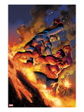 Hulk 49 Cover: Red Hulk and Icarus