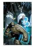 Fantastic Four 605 Cover: Thing and Nathaniel Richards