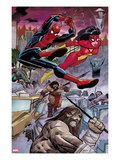 Avengers 5: Spider-Man and Spider Woman Swinging