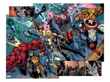 Fear Itself: The Fearless 10: Panels with Wolverine  Red Hulk  Ms Marvel  Storm  Valkyrie and Oth