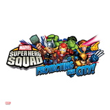 Marvel Super Hero Squad: Protecting Our City! Thor  Hulk  Cyclops  Iron Man  and Wolverine Running