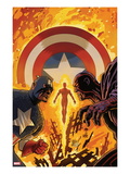 Captain America and Bucky 628 Cover: Captain America Fighting