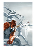 Fantastic Four 600 Cover: Thing  Invisible Woman  Spider-Man  and Mr Fantastic