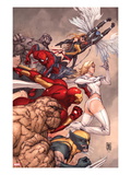 X-Men: To Serve and Protect 2 Cover: Thing  Wolverine  Iron Man  Spider-Man  Emma Frost and Others