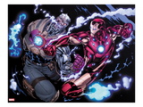 Avengers: X-Sanction 2: Cable and Iron Man Fighting