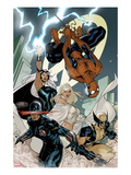 X-Men 7 Cover: Spider-Man  Cyclops  Wolverine  Storm  and Emma Frost