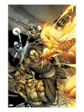 Daken: Dark Wolverine 4 Cover: Daken  Thing  Human Torch  Mr Fantastic  and Invisible Woman