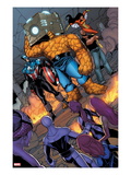 Young Allies 5: Thing  Captain America  Luke Cage  and Spider Woman Standing