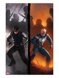 Captain America 619 Cover: Winter Soldier and Steve Rogers Standing Ready