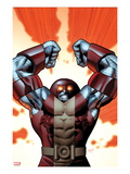 Uncanny X-Men 543 Cover: Colossus Smashing