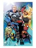 I Am An Avenger 2 Cover: Steve Rogers  Wolverine  Black Widow  Justice  Firestar  and Spider Woman