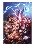 Chaos War 1 Cover: Hercules and Thor Fighting