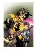 X-Men Legacy 246 Cover: Dust  Karma  Magma  Cypher  Moonstar  and Sunspot