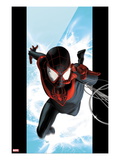 Ultimate Spider-Man 1 Cover: Spider-Man Swinging