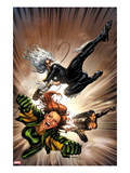 X-Factor 217 Cover: Black Cat  Siryn  and M Flying